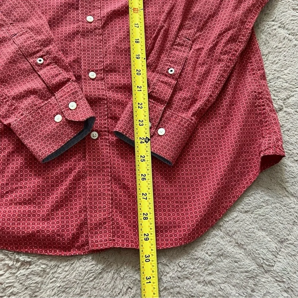 Banana Republic Soft Wash Slim Fit Cotton Button Down Shirt Preppy Western Sz‎ M